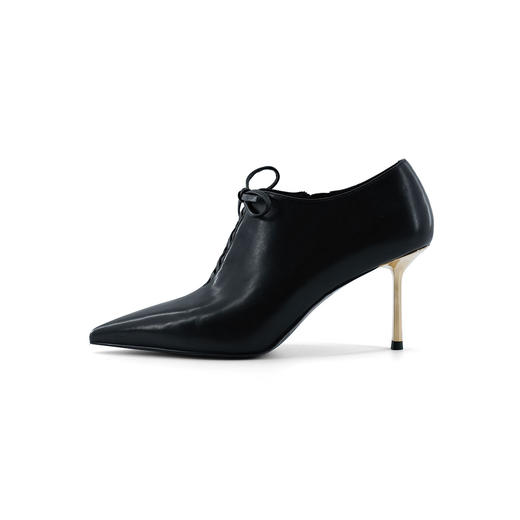 Westory2025年秋季镂空尖头高跟踝靴通勤百搭深口单鞋W25CM76651 商品图1