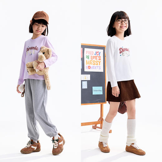 【实体店同款】女童长袖针织衫秋季新款安奈儿童装AG531321 商品图3