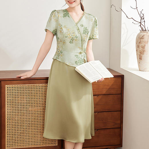 【预售3天】PY 新中式国风假两件连衣裙 &1990 商品图4