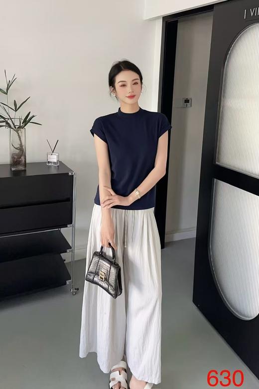 LS竹纤维女士时尚早秋中领打底衫630 商品图1