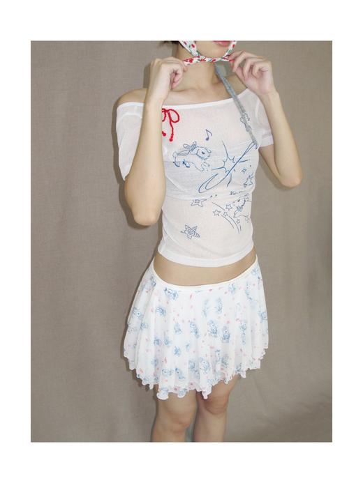 Kaiy Xiao 早秋系列 满月小兔子花边裙裤 商品图2