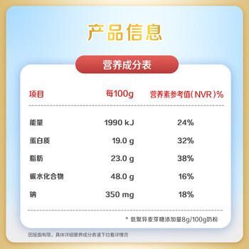 飞鹤经典1962中老年高钙多维奶粉900g罐装成人奶粉送父母长辈 /水饮冲调 /成人奶粉 /中老年牛奶粉 商品图6