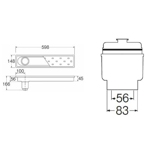 日本三荣SANEI浴室排水地漏H903 商品图3