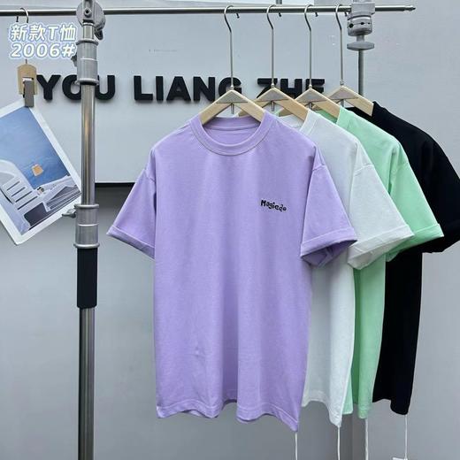 新款简约印花涂鸦短袖T恤男韩版时尚痞帅宽松休闲半袖上衣   YLZ-MZ-2006* 商品图0