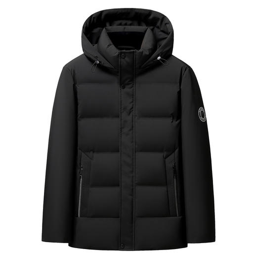 【含鹅绒】圣得西时尚风男士羽绒服2025冬季新款可脱卸连帽外套 商品图13