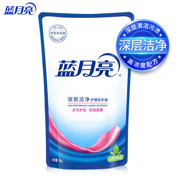 蓝月亮 深层洁净洗衣液 自然清香 500g袋装 补充装 高效除螨 强效去污  /家庭清洁/纸品 /衣物清洁 /普通洗衣液