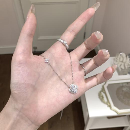✨气质与颜值并存【闪耀四叶草项链】巴黎夜曲 通体s925银 简约高级闪耀~着实好美💕 商品图12