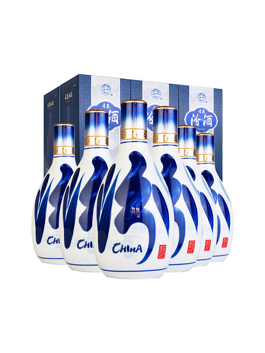 山西杏花村汾酒 53度青花20汾酒500ml*6瓶整箱清香型纯粮国产白酒 商品图1