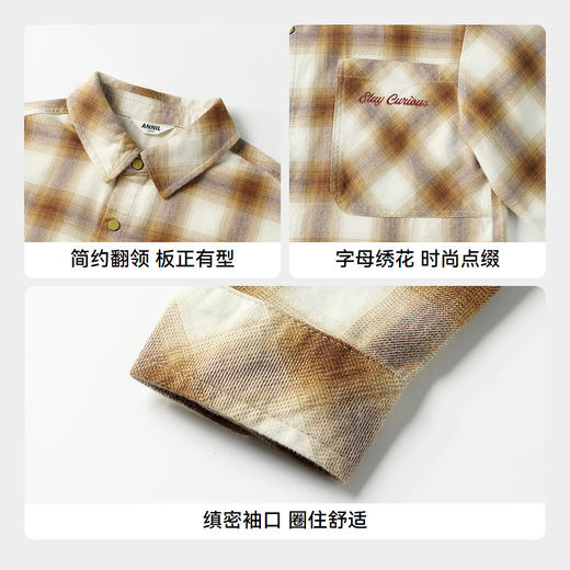 【实体店同款】男童翻领长袖上衣秋季新款安奈儿童装AB531126 商品图4