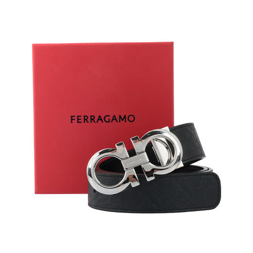 【新品到仓超惠秒】Salvatore Ferragamo 菲拉格慕 男士经典马蹄扣真皮腰带12411 商品图4