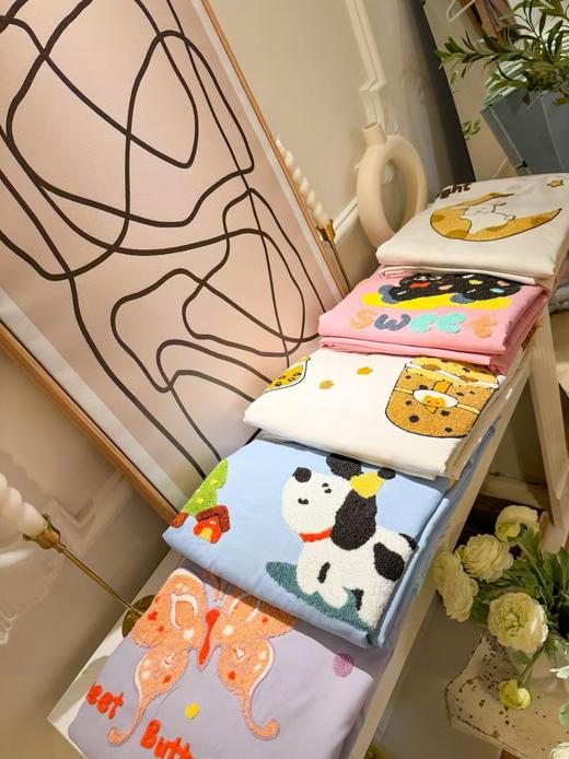 开学季住校超柔水洗棉A类毛巾绣四件套居家床品 商品图3