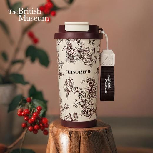大英博物馆东方梦境系列花园秘境便携咖啡保温杯-红金 商品图0