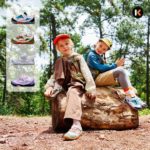 卡特兔童鞋儿童运动鞋2025秋季新品防滑网面透气赤足户外徒步鞋 商品图3