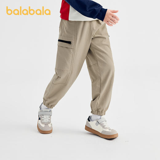 【商场同款】巴拉巴拉童装儿童裤子男童长裤2025秋新款慢跑束口裤 商品图0