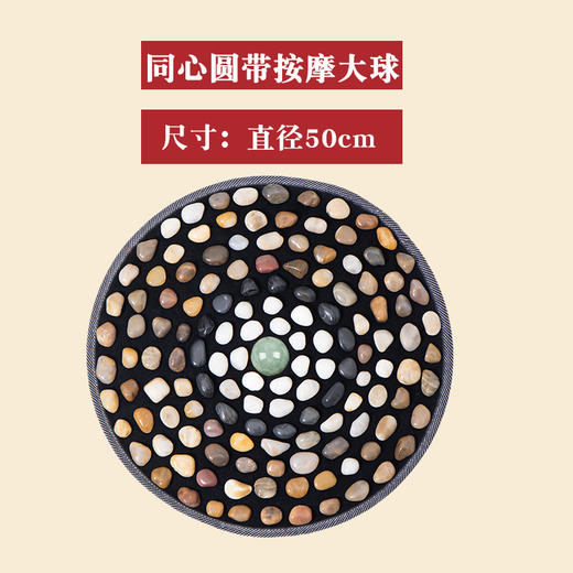 严选 | 兰序兰序·鹅卵石穴位按摩垫 直径50cm 舒筋活络（赠拖鞋+鹅卵石+免钉胶+穴位图） 商品图4