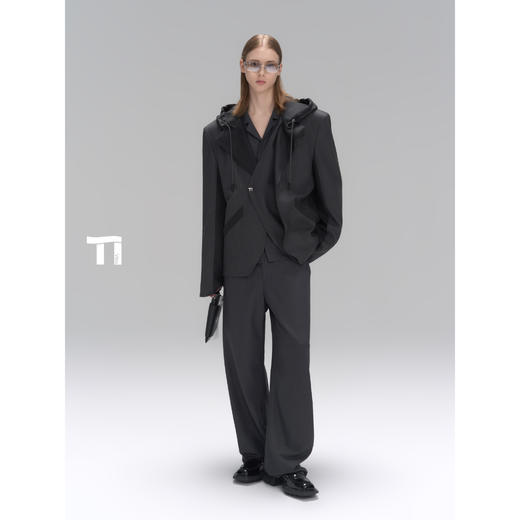 启世录TIWILLTANG“冼闲梦装”【主理人推荐】羊毛天丝西装卫衣 商品图3