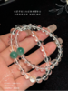 ❤️【香港周六福黄金钻石首饰集团】💯A级冰绿非洲翡翠转运珠白水晶手链 🦋白水晶素有“晶王”的美誉❤️上手瞬间高级感 贵气直接拉满，超级显白！ 商品缩略图4
