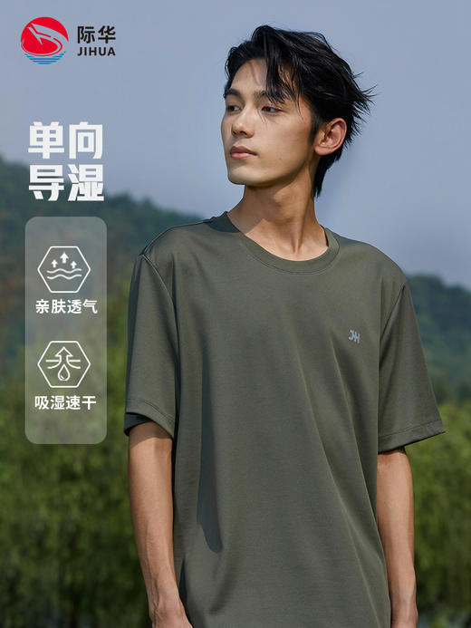 JH0XF252006单向导湿上衣短袖，灰色，藏蓝 商品图1