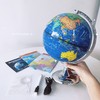 【送地图❗️清华附中推荐AR地球仪】暑假必买👉🏻高配版——天屿蔚蓝铁尺金属AR地球仪 上知天文 下知地理 发光高清地球仪 教学用品 商品缩略图1