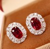 2.07ct刻面红宝石耳钉 商品缩略图5