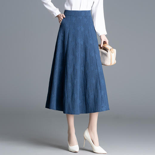 【预售3天】PY 2025年新款气质显瘦A字半身裙 &WM90967 商品图0