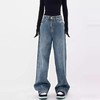 DANMO复古高腰直筒牛仔裤｜宽松0束缚，拉长腿部比例 商品缩略图2