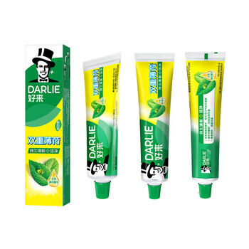 好来（DARLIE）(原黑人)双重薄荷牙膏持久清新口气防蛀固225g新旧包装随机 /个人护理 /口腔护理 /牙膏 商品图2