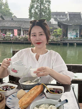 【百图lulu定制】【江南连衣裙】圆领 衬衫衣门襟 落肩 五分袖 连衣裙