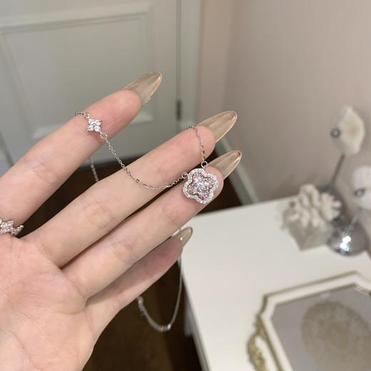 ✨气质与颜值并存【闪耀四叶草项链】巴黎夜曲 通体s925银 简约高级闪耀~着实好美💕 商品图6