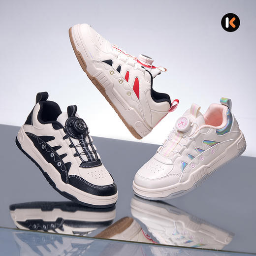 卡特兔童鞋儿童板鞋男童2025秋季滑板鞋防滑耐磨透气女童跑步鞋 商品图3