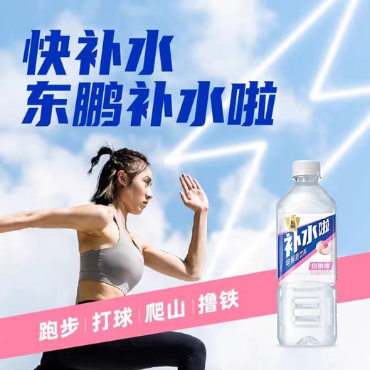 【批发】东鹏补水啦（白桃味）555ml*24瓶/件 商品图0
