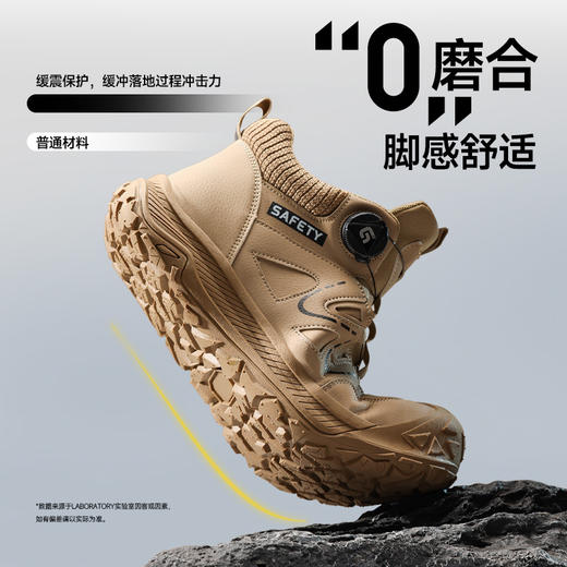 劳保鞋男防砸防刺安全鞋钢包头4.0凯夫拉TPU大底工作鞋 商品图2