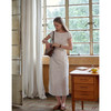 SimpleRetro法式亚麻收褶可调节条纹连衣裙（小眠专属） 商品缩略图2