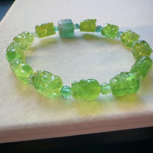 单圈貔貅绿碧玺手串 商品图3