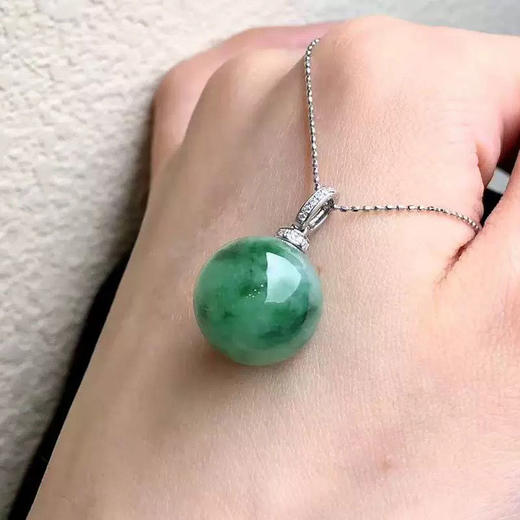 ISME非洲翠系列 冰种飘花手串耳钉耳线吊坠项链戒指手镯 节日送礼佳品 商品图6