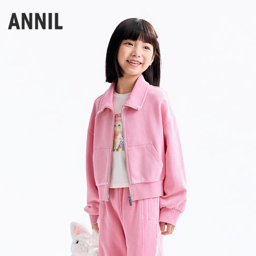 【实体店同款】女童针织外套秋季新款安奈儿童装AG535311 商品图1