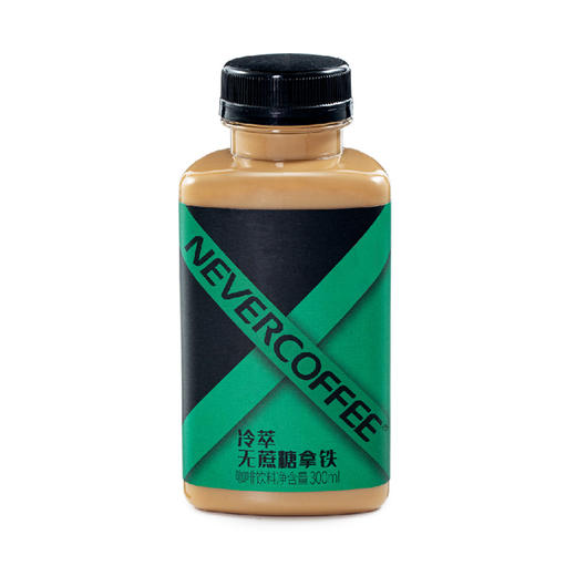 Never Coffee冷萃无蔗糖拿铁咖啡300ml，保质期90天 商品图0