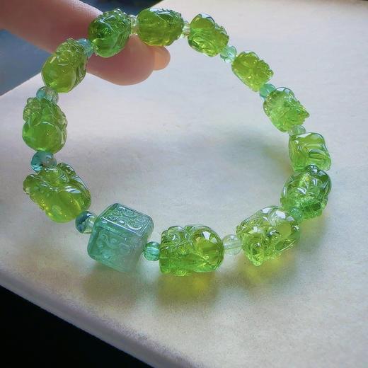 单圈貔貅绿碧玺手串 商品图1