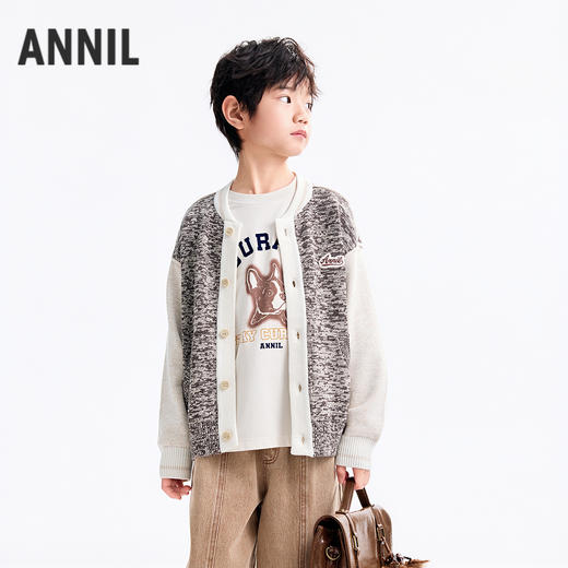 【实体店同款】男童针织开衫秋季新款安奈儿童装AB534104 商品图2