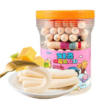Zek深海芝士鳕鱼肠儿童休闲零食 鱼肉火腿肠 早餐即食50根1000g /休闲食品 /海味零食 /鱼零食 商品图0