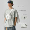 714street潮牌2024新款夏季索罗娜凉感短袖T恤男女情侣纯色打底衫 商品缩略图3