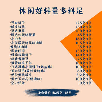 来伊份 坚果礼盒 炒货零食干果组合大礼包 福兔新春1825g 企业团购福利1 商品图0