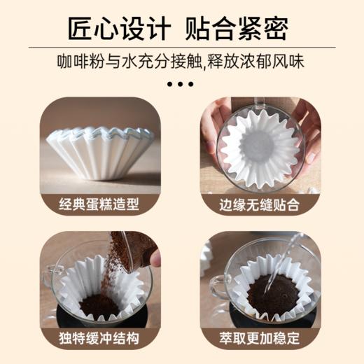 家用咖啡过滤纸蛋糕手冲型美式咖啡机滴漏式滤纸 商品图2