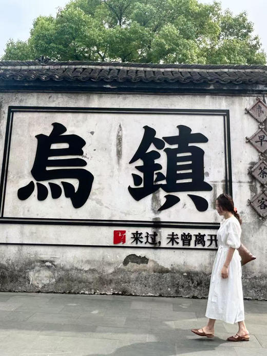 【百图lulu定制】【江南连衣裙】圆领 衬衫衣门襟 落肩 五分袖 连衣裙 商品图5