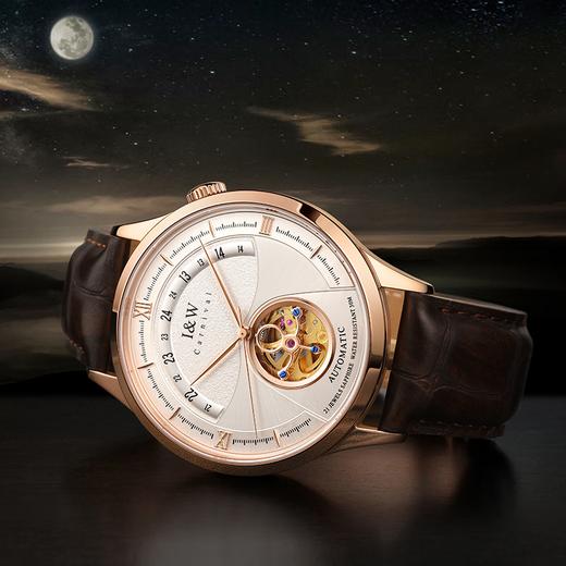 【质保两年】I&W爱沃驰机械表 进口机械机芯 蓝宝石表镜  防水防眩光 防刮耐磨 商品图7