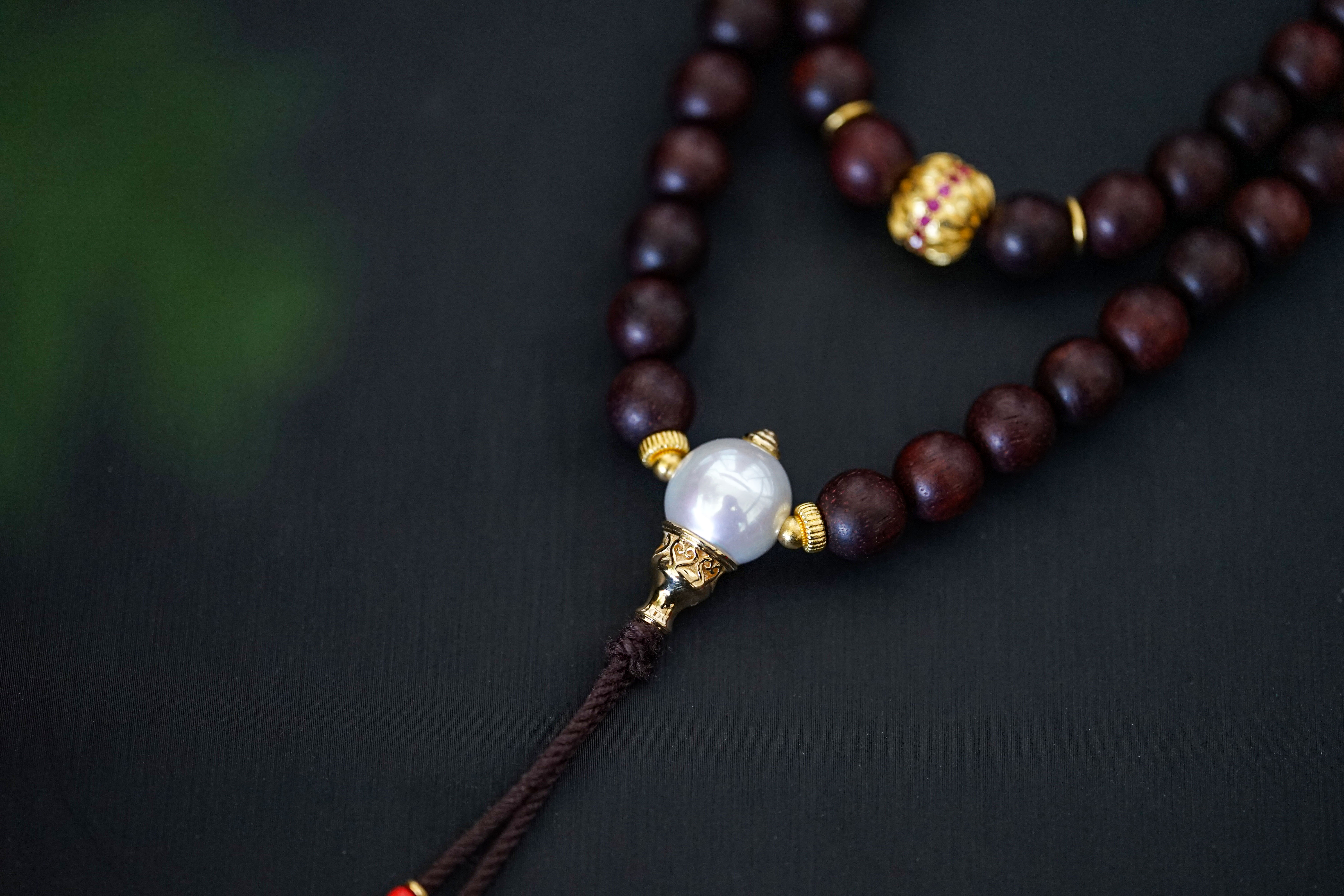 18K金珍珠三通套件 特价