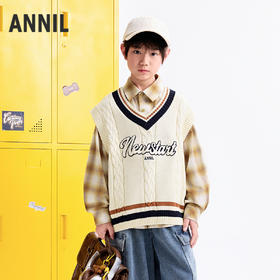 【实体店同款】男童背心秋季新款安奈儿童装AB532101