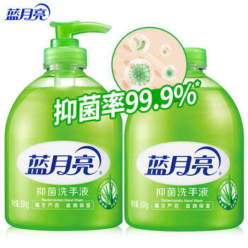 蓝月亮洗手液泡沫丰富抑菌99.9%500g+补充装500g 儿童护手家用替换装 /个人护理 /身体护理 /洗手液 商品图2