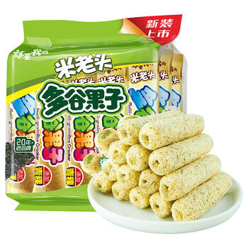 米老头多谷果子海苔味  糙米卷粗粮谷物夹心能量棒膨化休闲零食 160g/袋 /休闲食品 /膨化食品 /米果卷 商品图6