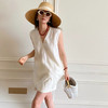 法式棉麻度假无袖慵懒风套装 | 松弛舒适 简洁干净 柔软清凉 自带肌理感 商品缩略图2
